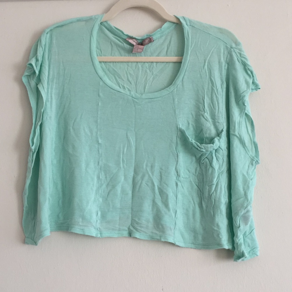 Mint Green Crop Top